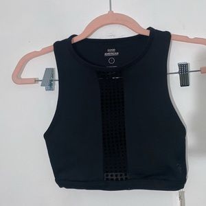 Good American Dot Mesh Bra